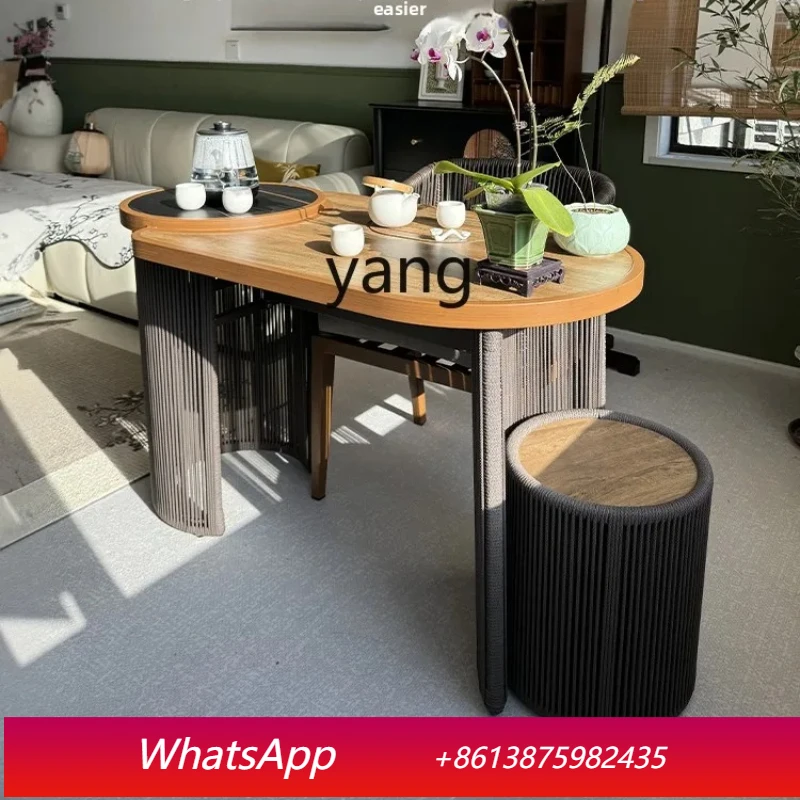 MM balcony tea table and chair combination living room household medieval new Chinese zen small tea table
MM balcony tea table and chair combination living room household medieval new Chinese zen small tea table