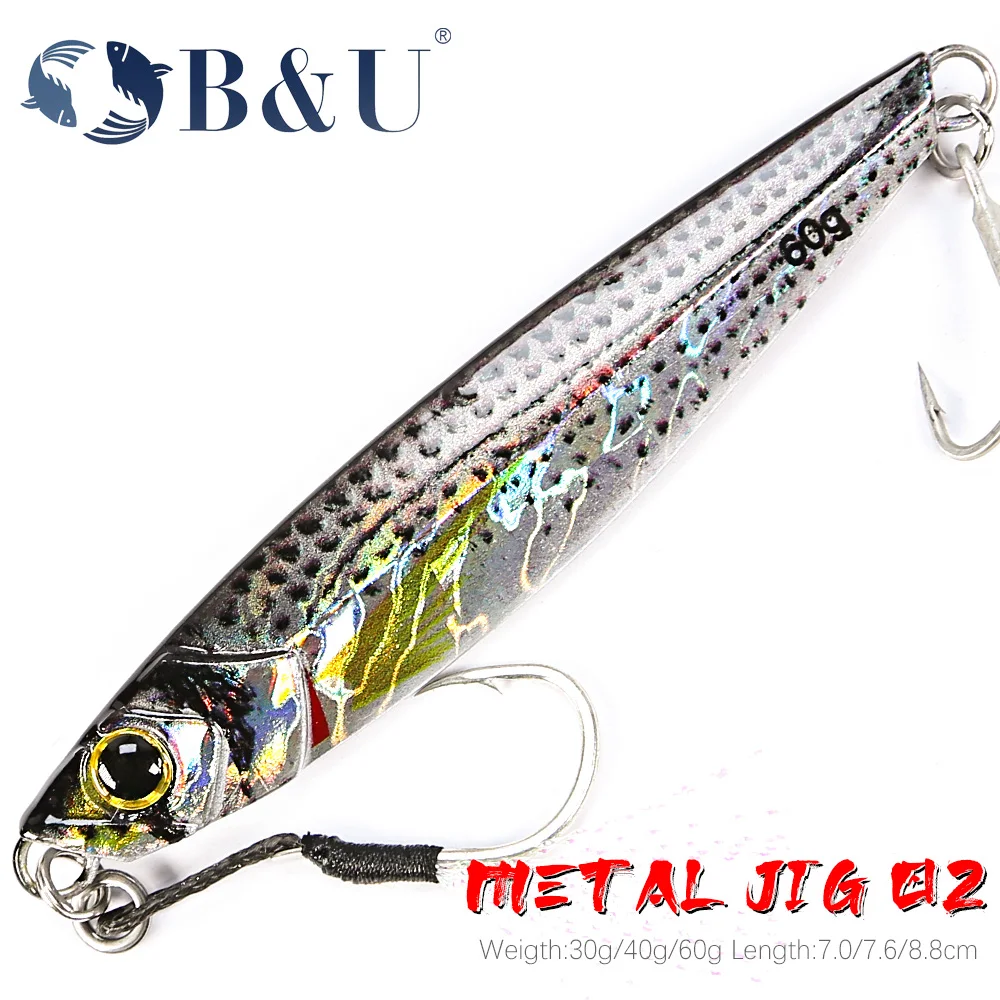 B&U Metal Jig Sea fishing Lure Slow Jigging Spoon 3D Print Laser Artificial Bait Boat Fishing Jig Lures Super Hard Fishing
B&U Metal Jig Sea fishing Lure Slow Jigging Spoon 3D Print Laser Artificial Bait Boat Fishing Jig Lures Super Hard Fishing