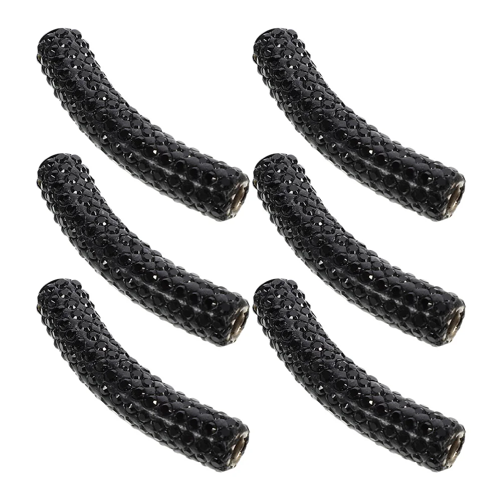 6 шт., бусины-трубки со стразами и лапшой, изогнутые металлические проставки, длинные полые бусины с большими отверстиями для изготовления ювелирных изделий, шнурки для обуви, ремесло, сделай сам
6 шт., бусины-трубки со стразами и лапшой, изогнутые металлические проставки, длинные полые бусины с большими отверстиями для изготовления ювелирных изделий, шнурки для обуви, ремесло, сделай сам