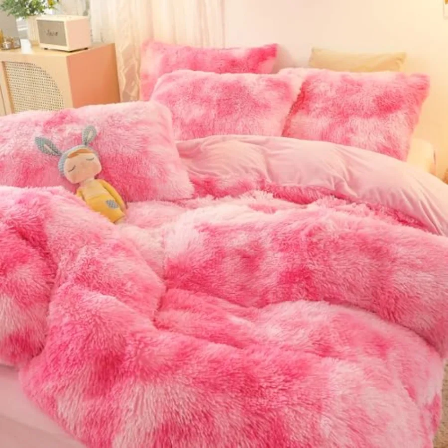 Fluffy Duvet Cover Set Twin Size Plush Shaggy Faux Fur Bedding Set for Girls Teens Colorful Furry Comforter Cover Set Twin
Fluffy Duvet Cover Set Twin Size Plush Shaggy Faux Fur Bedding Set for Girls Teens Colorful Furry Comforter Cover Set Twin