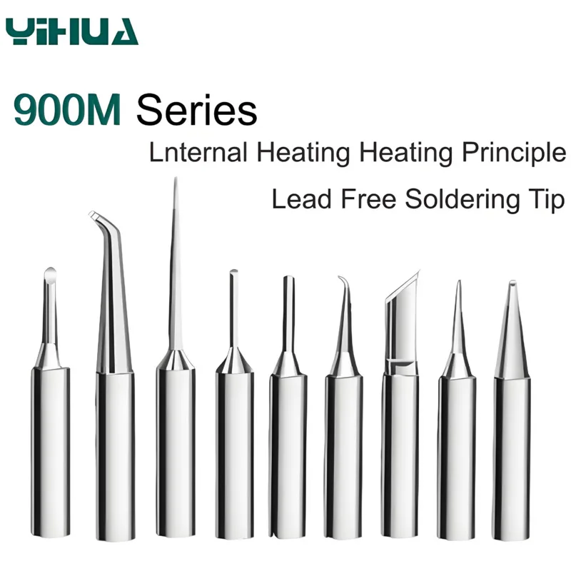 YIHUA 900M-T Soldering Iron Tips Lead-Free Replacement Welding Heads for 936/937 Station Rework High Purity Oxygen Free Copper
YIHUA 900M-T Soldering Iron Tips Lead-Free Replacement Welding Heads for 936/937 Station Rework High Purity Oxygen Free Copper
