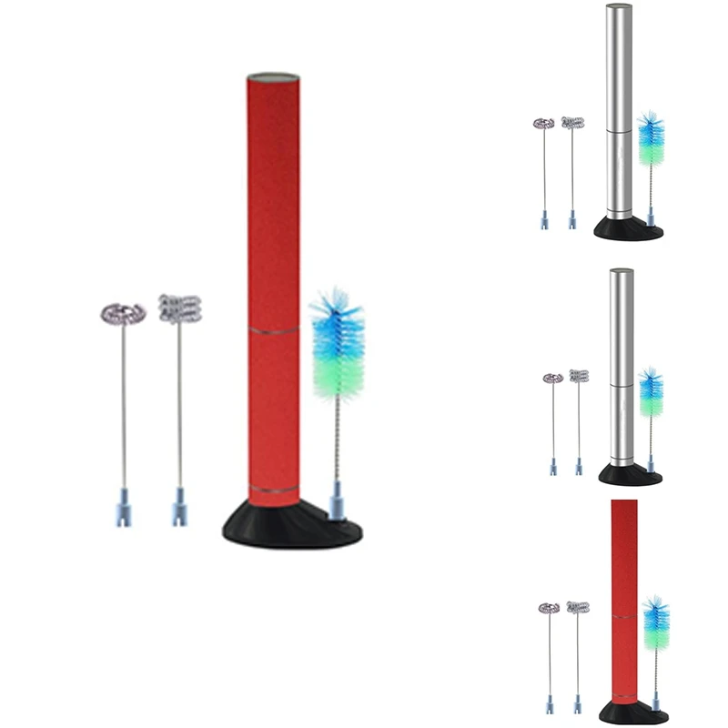 Мощный электрический вспениватель молока, стальной пружинный венчик, пенообразователь с чистящей щеткой и муфтой, набор роторов
Мощный электрический вспениватель молока, стальной пружинный венчик, пенообразователь с чистящей щеткой и муфтой, набор роторов