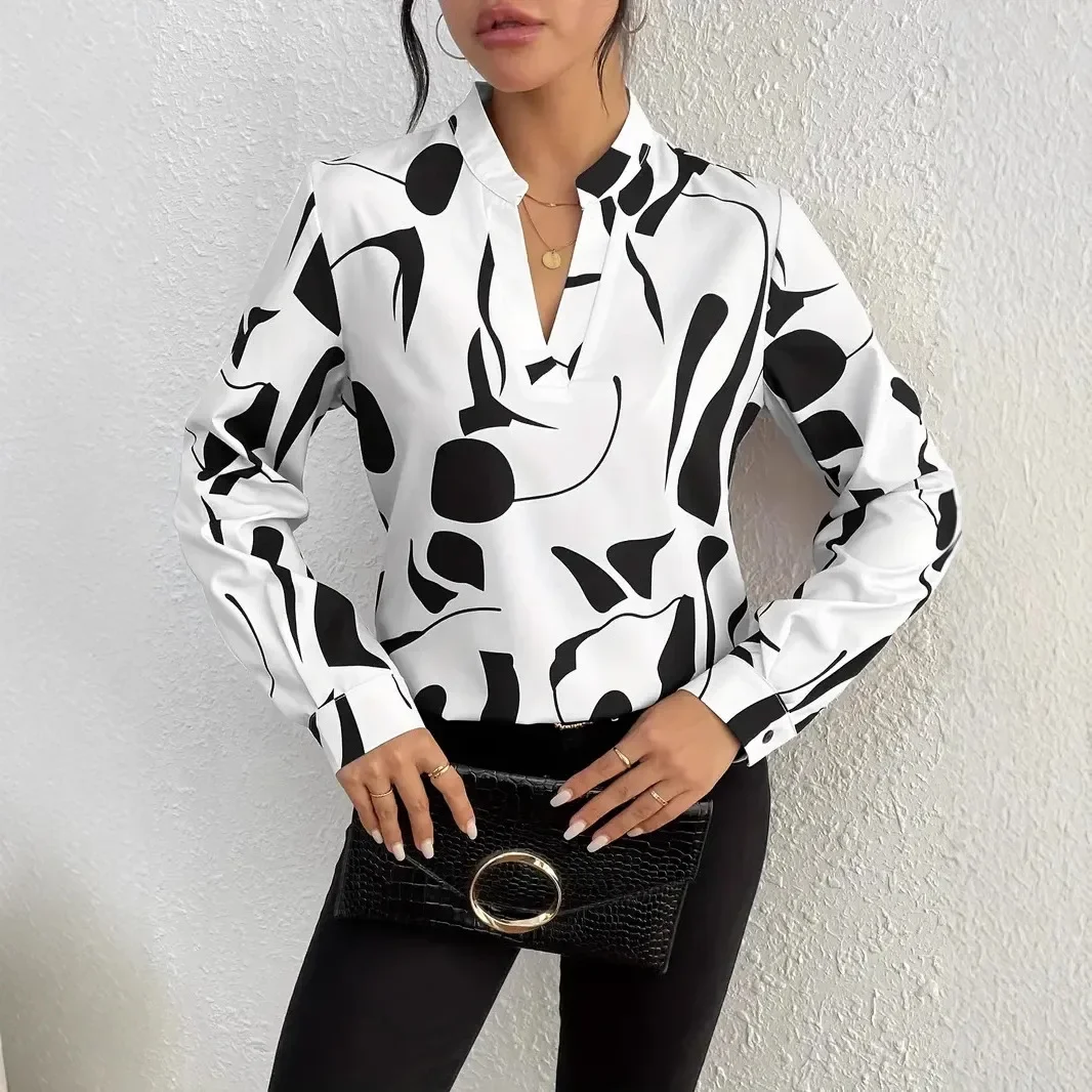 Women's Summer Fashion New Geometric Print Popular Shirt Temperament Commuter Leisure Slim Fit Shirt for Women
Women's Summer Fashion New Geometric Print Popular Shirt Temperament Commuter Leisure Slim Fit Shirt for Women