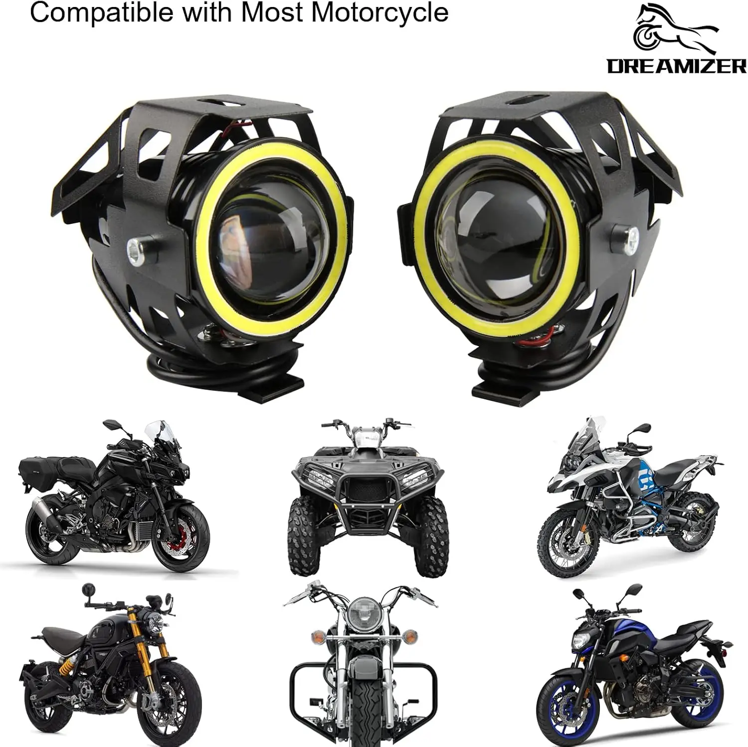 1 Pairs LED Motorcycle Angel Eyes Motorbike LED Auxiliary Lamp U7 Headlamp Spotlights Motorcycle Headlights Super Bright
1 Pairs LED Motorcycle Angel Eyes Motorbike LED Auxiliary Lamp U7 Headlamp Spotlights Motorcycle Headlights Super Bright