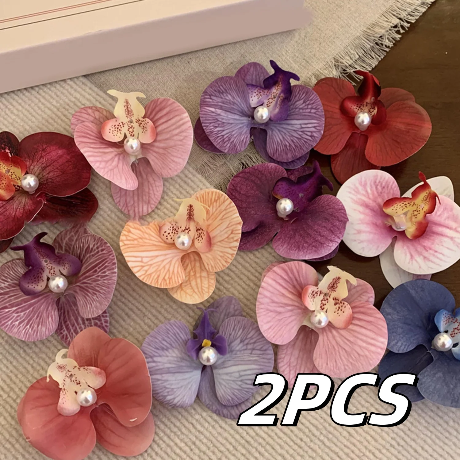 2Pcs Duckbill Clip Orchid Butterfly Bobby Pin Hair Clip Phalaenopsis Pearl Side Clip Hair Styling Tools Bow Flower Barrettes
2Pcs Duckbill Clip Orchid Butterfly Bobby Pin Hair Clip Phalaenopsis Pearl Side Clip Hair Styling Tools Bow Flower Barrettes