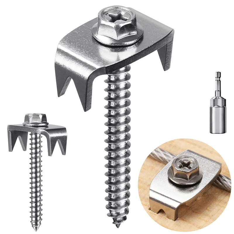 【Best Selling】Fence Staples,Fence Nails For Softwood, Reusable Wire Fence Staples Screws For Mesh & Woven Fencing, 100Fence Fast
【Best Selling】Fence Staples,Fence Nails For Softwood, Reusable Wire Fence Staples Screws For Mesh & Woven Fencing, 100Fence Fast