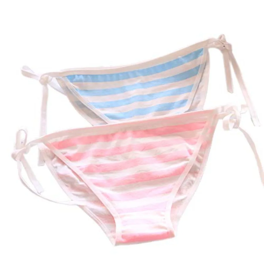 Cute Japanese Style Blue and pink Stripe Panties Bikini Cosplay Cotton Underwear Bandage Anime Free size Hot 2 pieces (C008 str
Cute Japanese Style Blue and pink Stripe Panties Bikini Cosplay Cotton Underwear Bandage Anime Free size Hot 2 pieces (C008 str