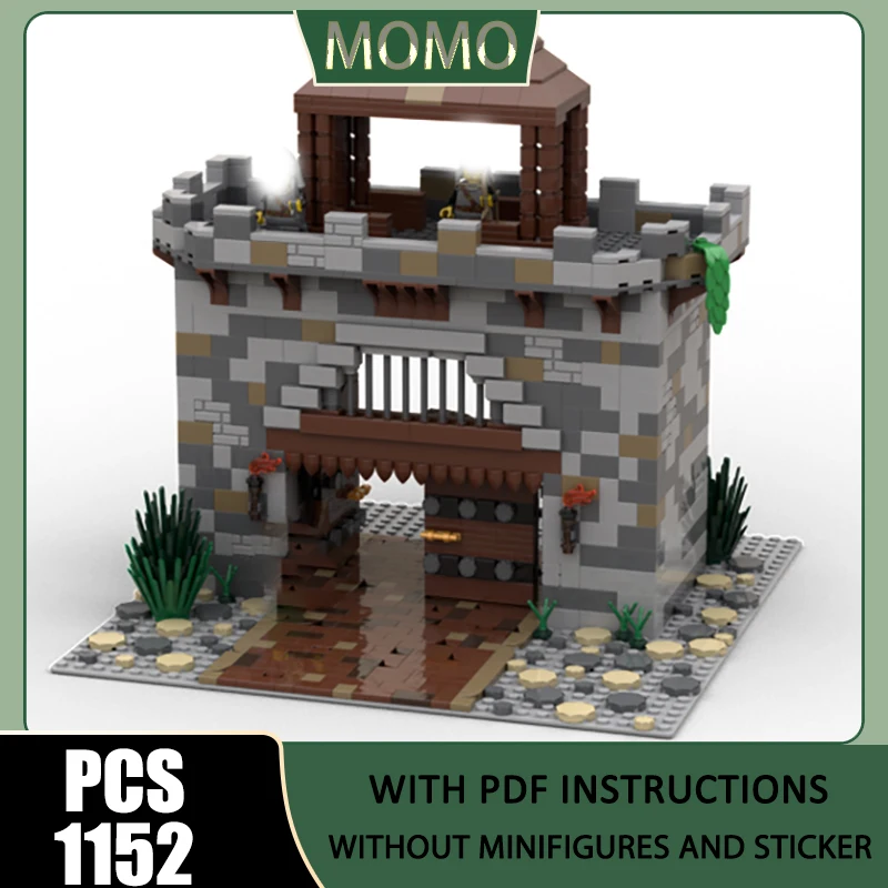 Moc Building Blocks Modular Medieval village : Fortified gate ( Pack 1) Model Technology Brick Assembly Construction Toy Gift
Moc Building Blocks Modular Medieval village : Fortified gate ( Pack 1) Model Technology Brick Assembly Construction Toy Gift