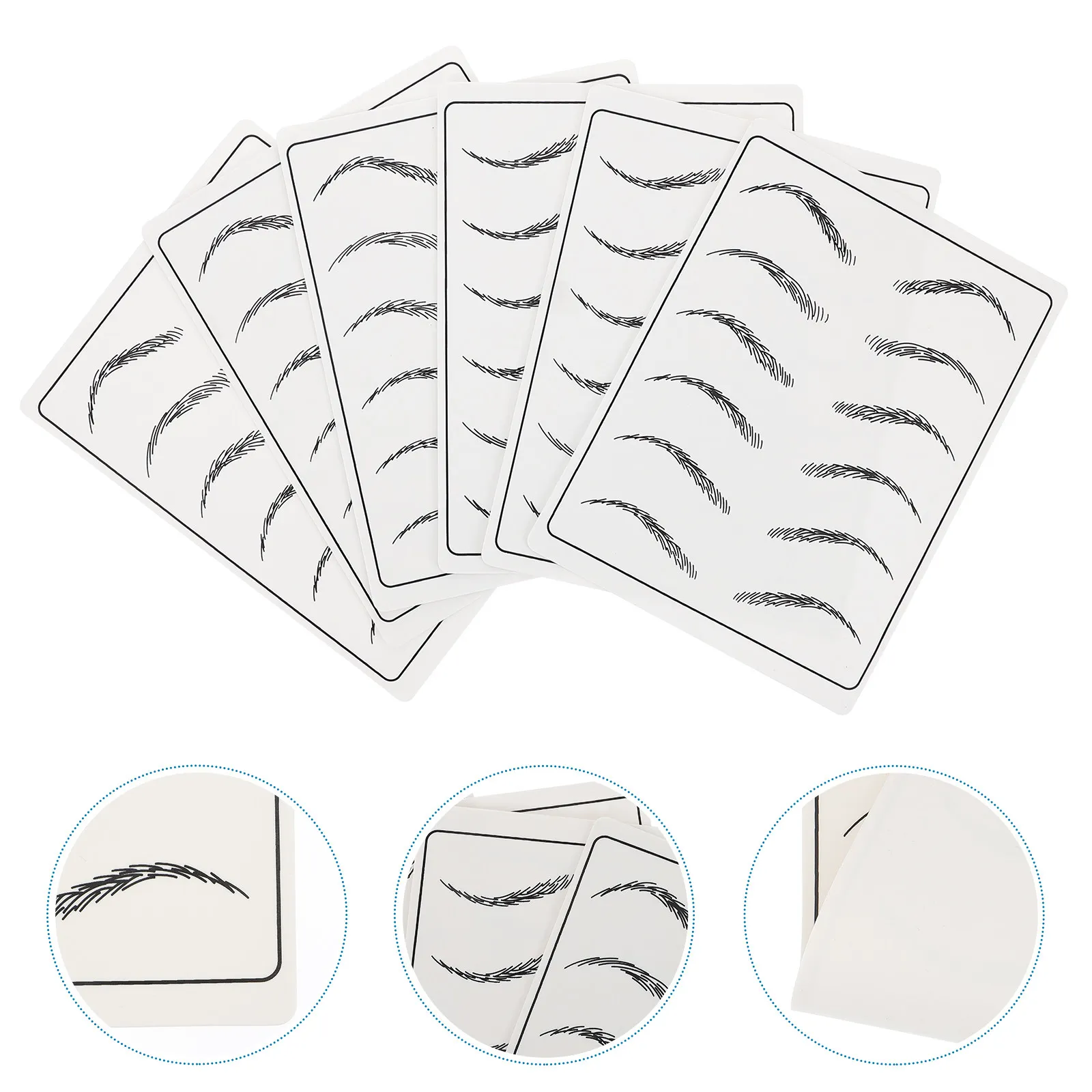 6Pcs Microblading Practice Skin Double Sided Elastic Eyebrow Tattoo Training Rubber Fake Skin Beginner Makeup Practice
6Pcs Microblading Practice Skin Double Sided Elastic Eyebrow Tattoo Training Rubber Fake Skin Beginner Makeup Practice