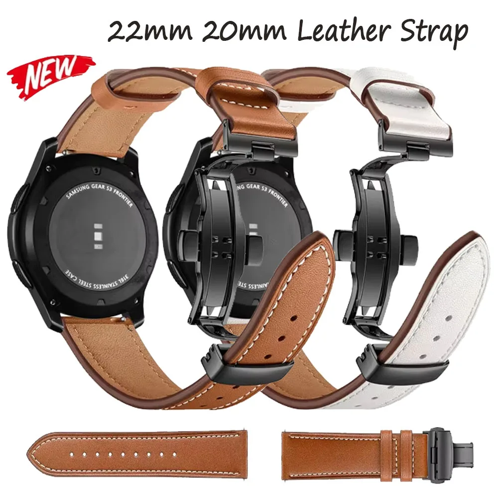 20mm 22mm Leather Band For Samsung Galaxy watch 7 6 4 Classic/5 pro/Active 2/3/42mm/46mm 44mm bracelet Huawei GT/2/3 Pro 4 strap
20mm 22mm Leather Band For Samsung Galaxy watch 7 6 4 Classic/5 pro/Active 2/3/42mm/46mm 44mm bracelet Huawei GT/2/3 Pro 4 strap