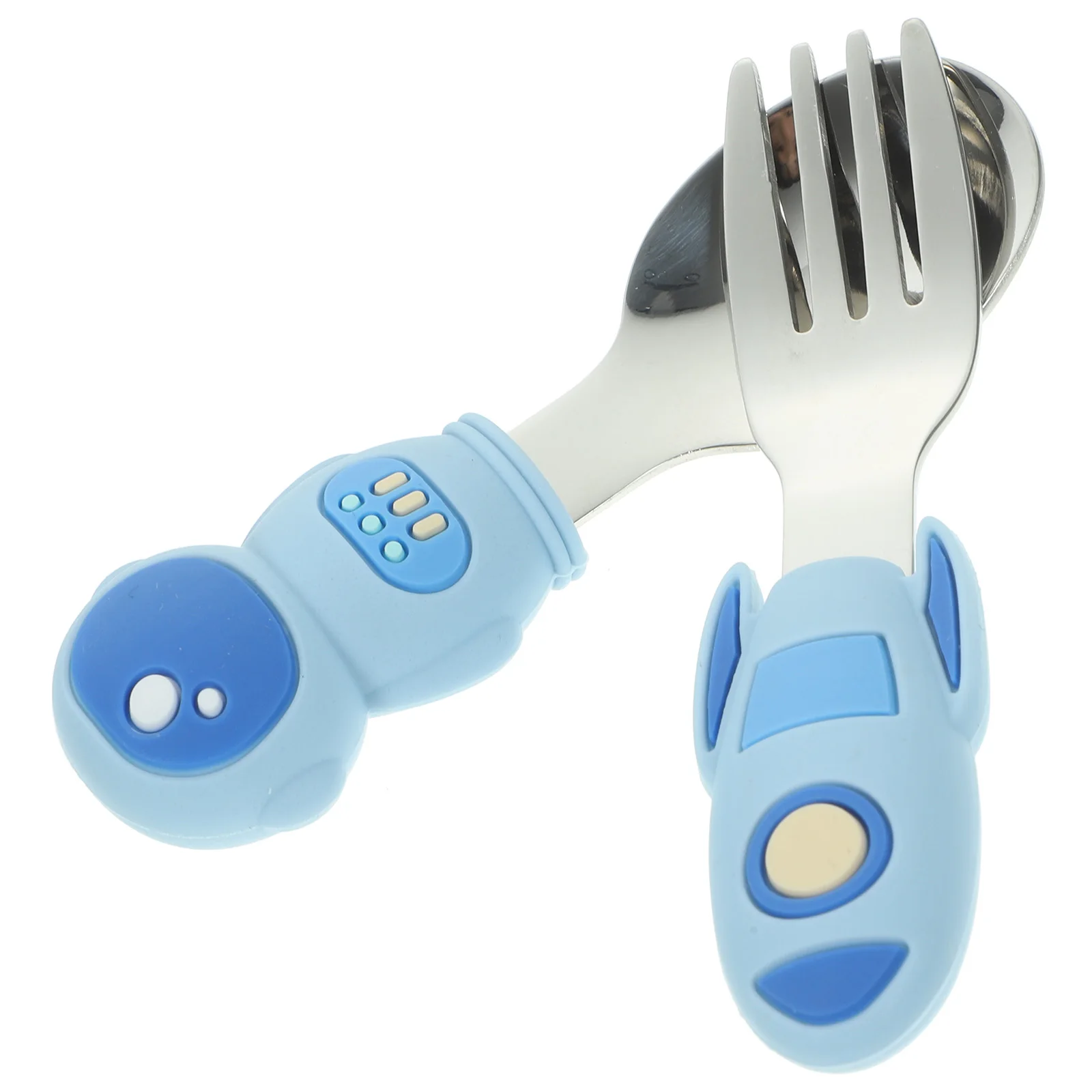 Toddler Self Feeding Fork Baby Spoons Utensils Set Silica Gel Silicone Handle Stainless Steel
Toddler Self Feeding Fork Baby Spoons Utensils Set Silica Gel Silicone Handle Stainless Steel