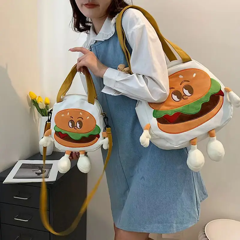 Cute Funny Burger Class Commuter Bag Versatile Kawaii Bag Causal Girl Contrast Colored One Shoulder Tote Bag
Cute Funny Burger Class Commuter Bag Versatile Kawaii Bag Causal Girl Contrast Colored One Shoulder Tote Bag