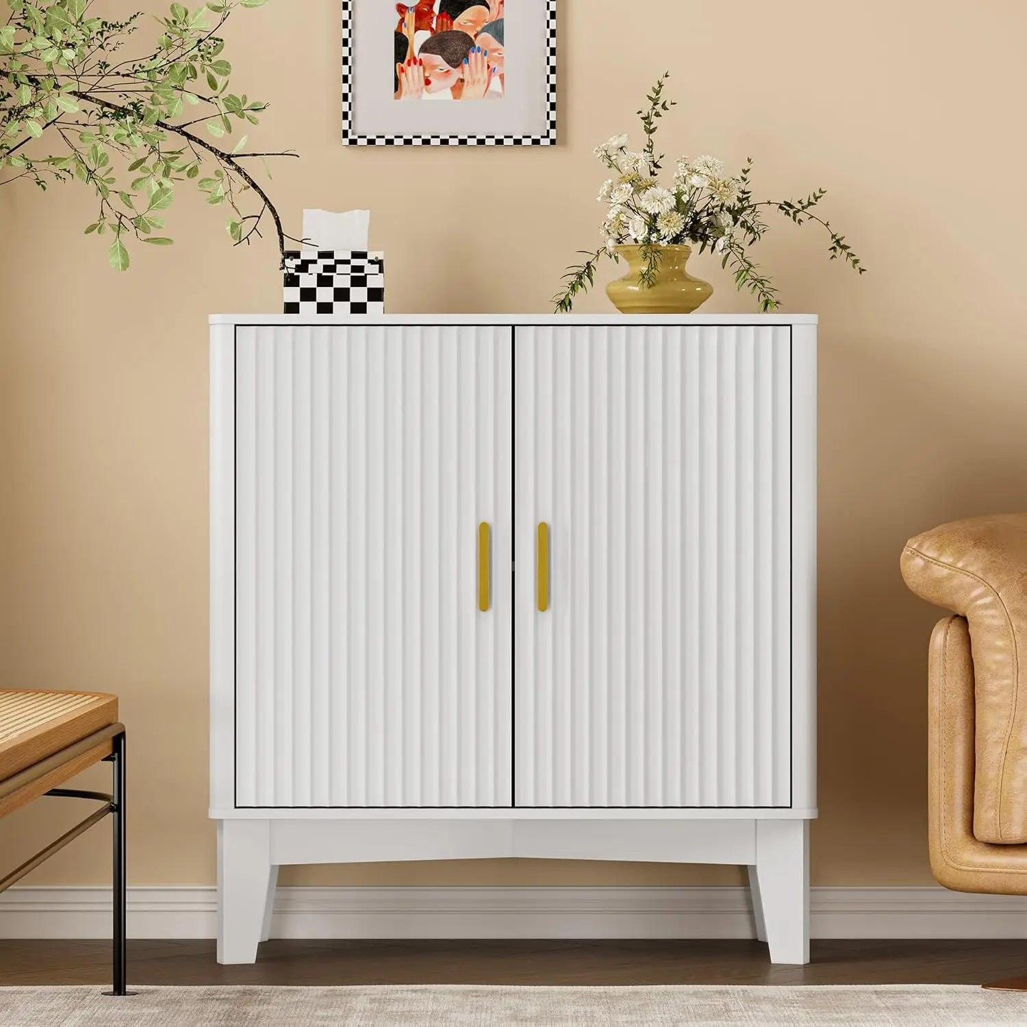 Fluted Storage Cabinet Adjustable Shelf Coffee Bar Buffet Kitchen Pantry Entryway Living Room White,Customized
Fluted Storage Cabinet Adjustable Shelf Coffee Bar Buffet Kitchen Pantry Entryway Living Room White,Customized