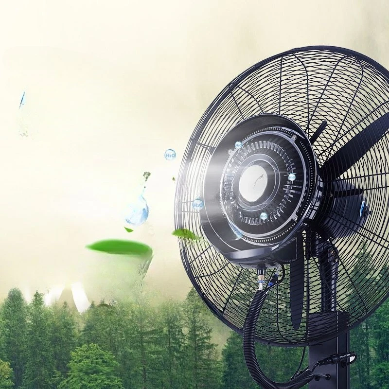 Industrial axial flow spray fan movable large wind hand push atomization cooling humidification high power floor fan
Industrial axial flow spray fan movable large wind hand push atomization cooling humidification high power floor fan