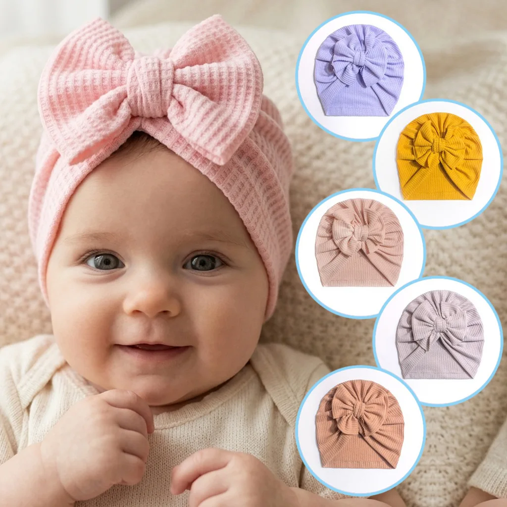 Cute Waffle Knit Bow Baby Turban Hat Stretch Warm Toddler Beanie Ideal Gift For Baby Shower Daily Photoshoot
Cute Waffle Knit Bow Baby Turban Hat Stretch Warm Toddler Beanie Ideal Gift For Baby Shower Daily Photoshoot