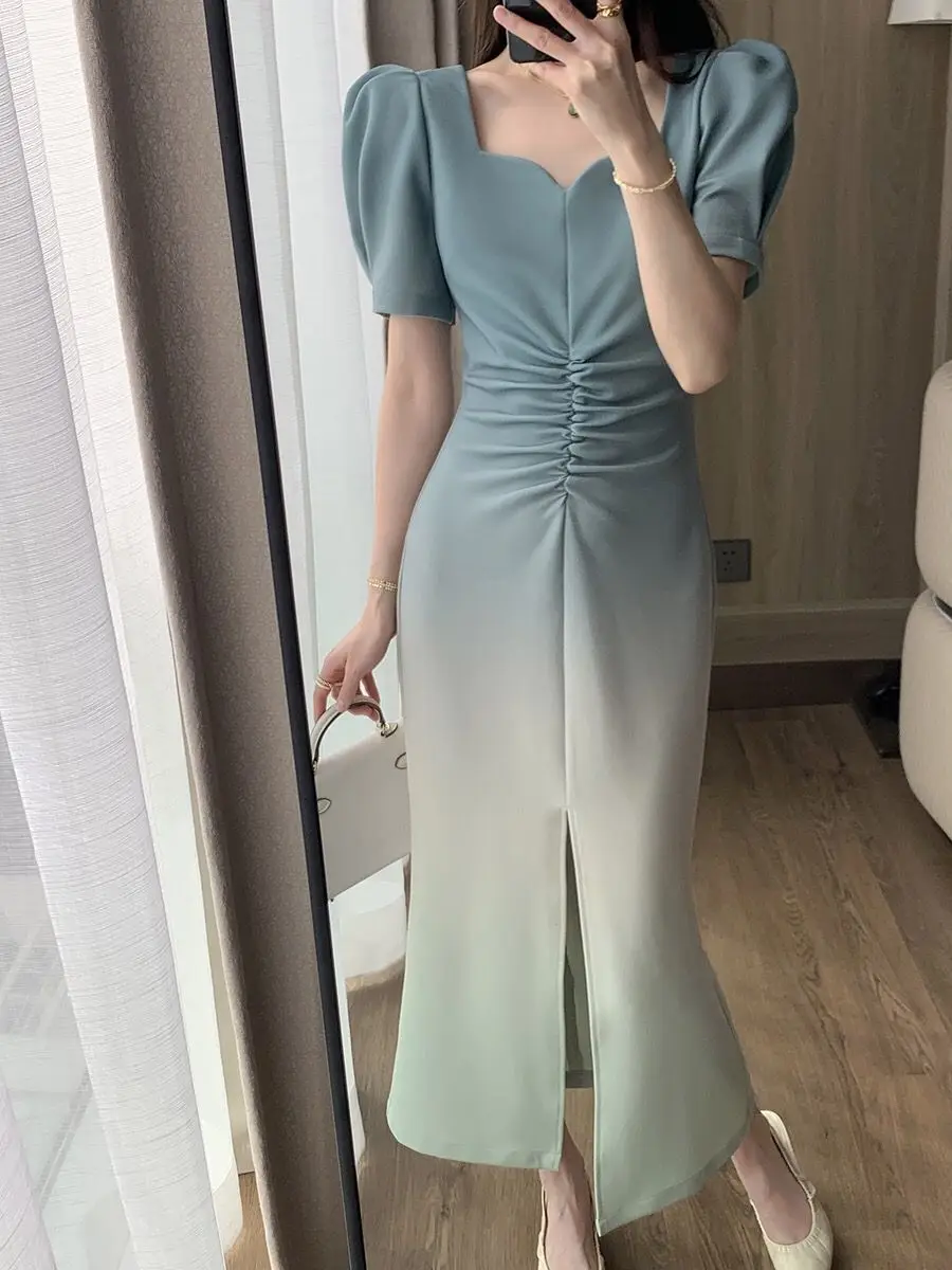 2024 Summer European Fashion Women's Dress Square Neck Gradient Slim Fit Wrap Hip Skirt
2024 Summer European Fashion Women's Dress Square Neck Gradient Slim Fit Wrap Hip Skirt