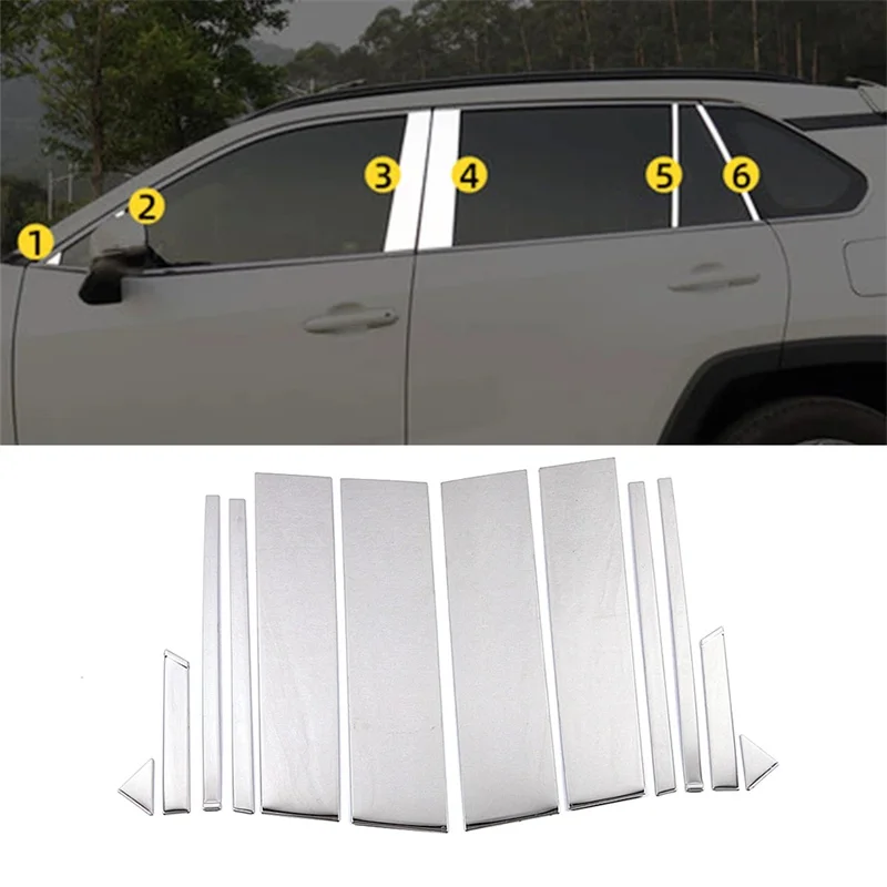 For Toyota RAV4 2008-2013 2014 2015-2019 2020 2021- 2025 Auto Window Center B C Pillar Strips Cover Trims Car Styling Accssories
For Toyota RAV4 2008-2013 2014 2015-2019 2020 2021- 2025 Auto Window Center B C Pillar Strips Cover Trims Car Styling Accssories