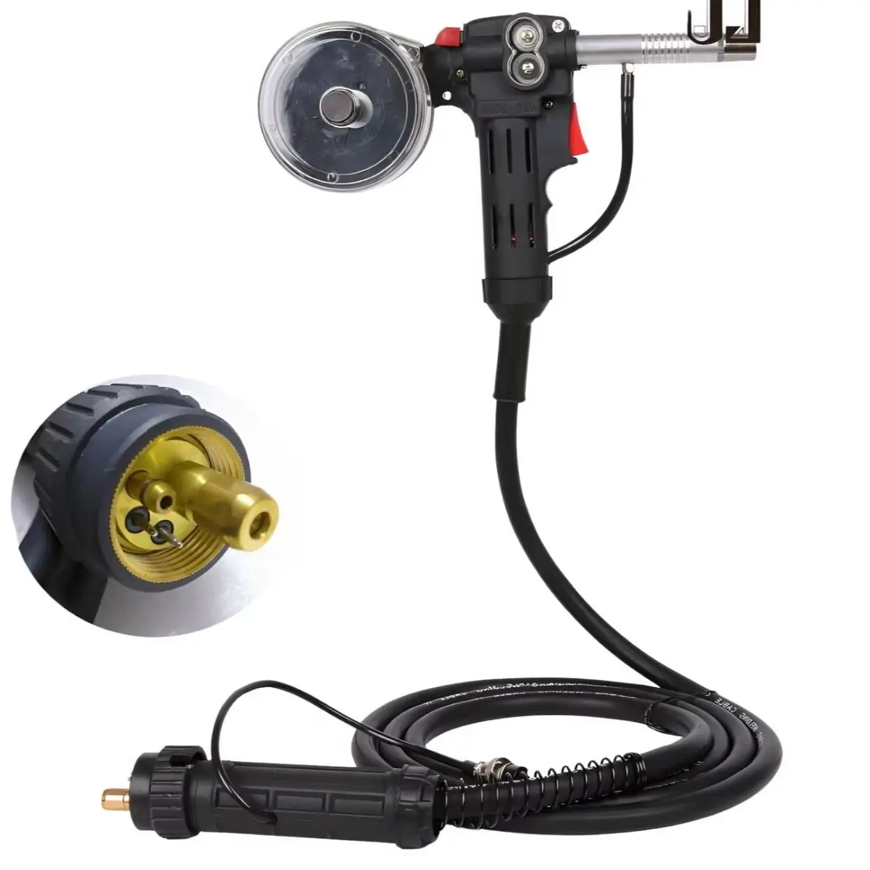 10Ft 3meters Nylon Body Aluminum Welder Use MIG MAG Welding Torch Push Pull Spool Gun NBC200 200A 24V DC Motor Euro Connection
10Ft 3meters Nylon Body Aluminum Welder Use MIG MAG Welding Torch Push Pull Spool Gun NBC200 200A 24V DC Motor Euro Connection