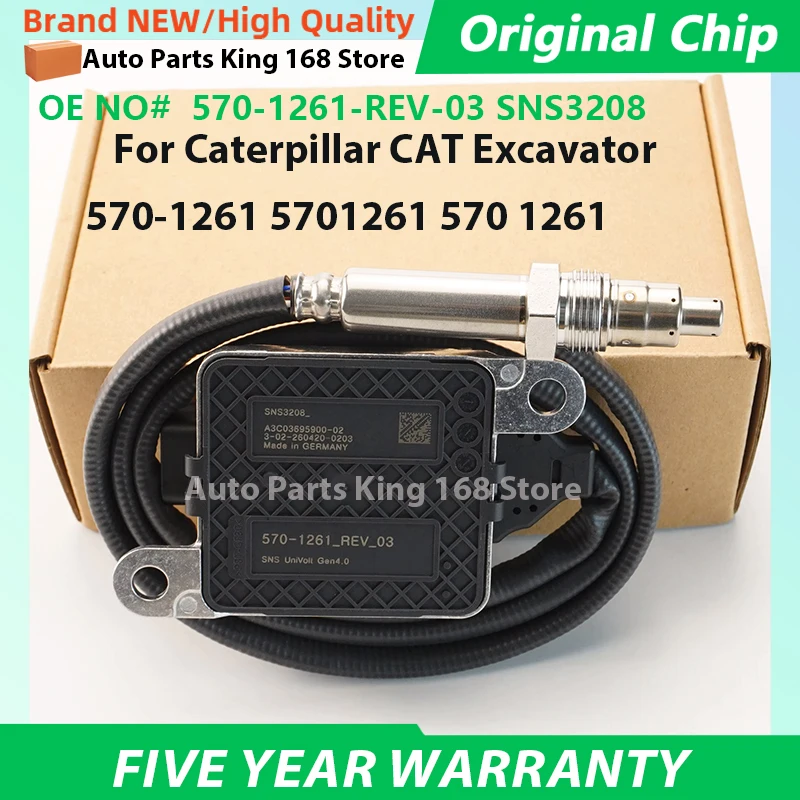 Nox Sensor 570-1261-REV-03 SNS3208 For Caterpillar CAT Excavator 570-1261 5701261 570 1261
Nox Sensor 570-1261-REV-03 SNS3208 For Caterpillar CAT Excavator 570-1261 5701261 570 1261