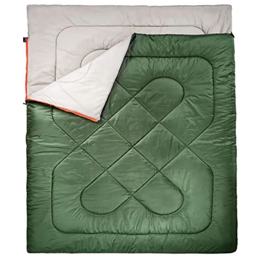 40°F Cold Weather Two-Person Sleeping Bag for Outdoor Camping Queen Size XL 87" x 59" Olive Green
40°F Cold Weather Two-Person Sleeping Bag for Outdoor Camping Queen Size XL 87" x 59" Olive Green