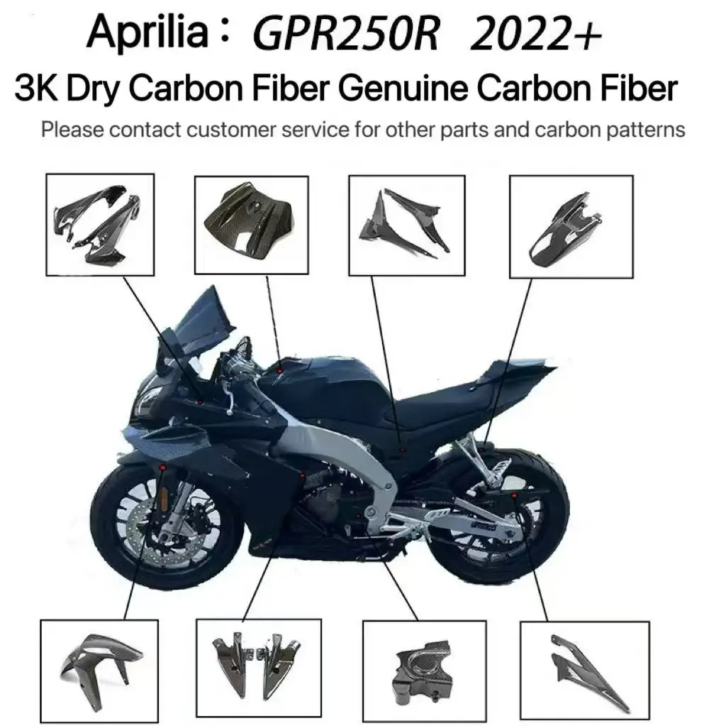 Applies to Apulia GPR250R 2022+ motorcycle modified carbon fiber fitting front fender chain cover
Applies to Apulia GPR250R 2022+ motorcycle modified carbon fiber fitting front fender chain cover
