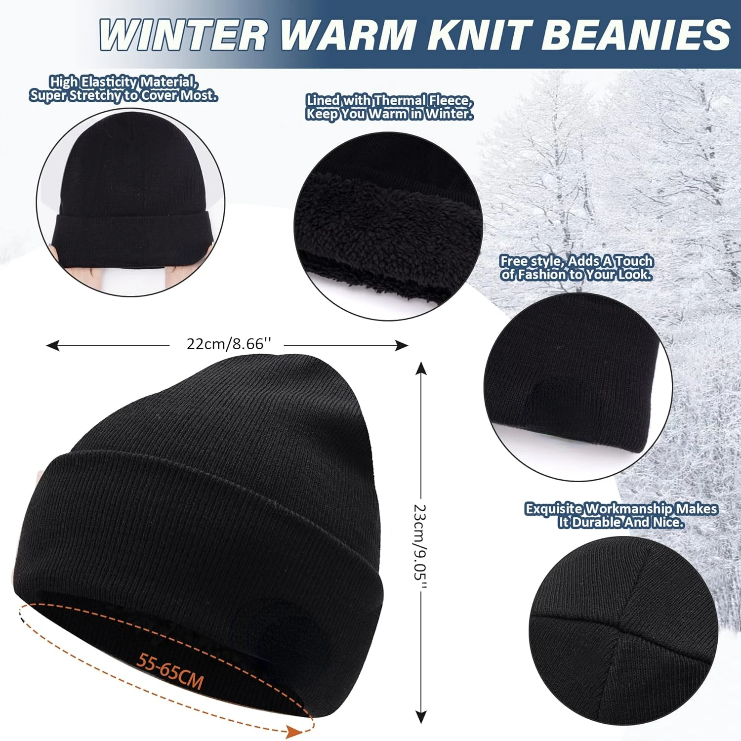 Stylish and Cozy Winter Beanie, Scarf, and Touchscreen Gloves Set for Men and Women - Soft Fleece Lining Warm Neck Warmer Beanie
Stylish and Cozy Winter Beanie, Scarf, and Touchscreen Gloves Set for Men and Women - Soft Fleece Lining Warm Neck Warmer Beanie