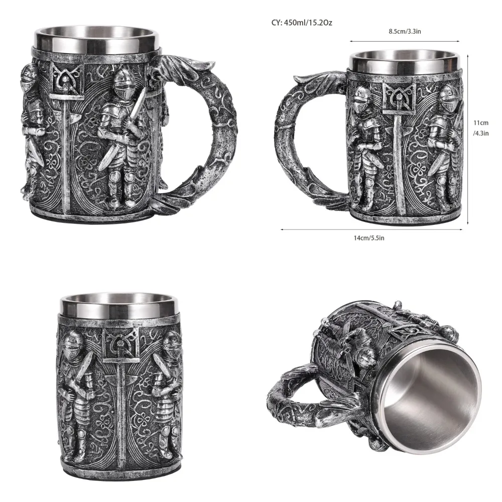 Unique and Stylish Vintage Tea Cup Coffee Mug for Your Morning and Afternoon Brew - Exquisite Stainless Steel and Resin Medieval
Unique and Stylish Vintage Tea Cup Coffee Mug for Your Morning and Afternoon Brew - Exquisite Stainless Steel and Resin Medieval