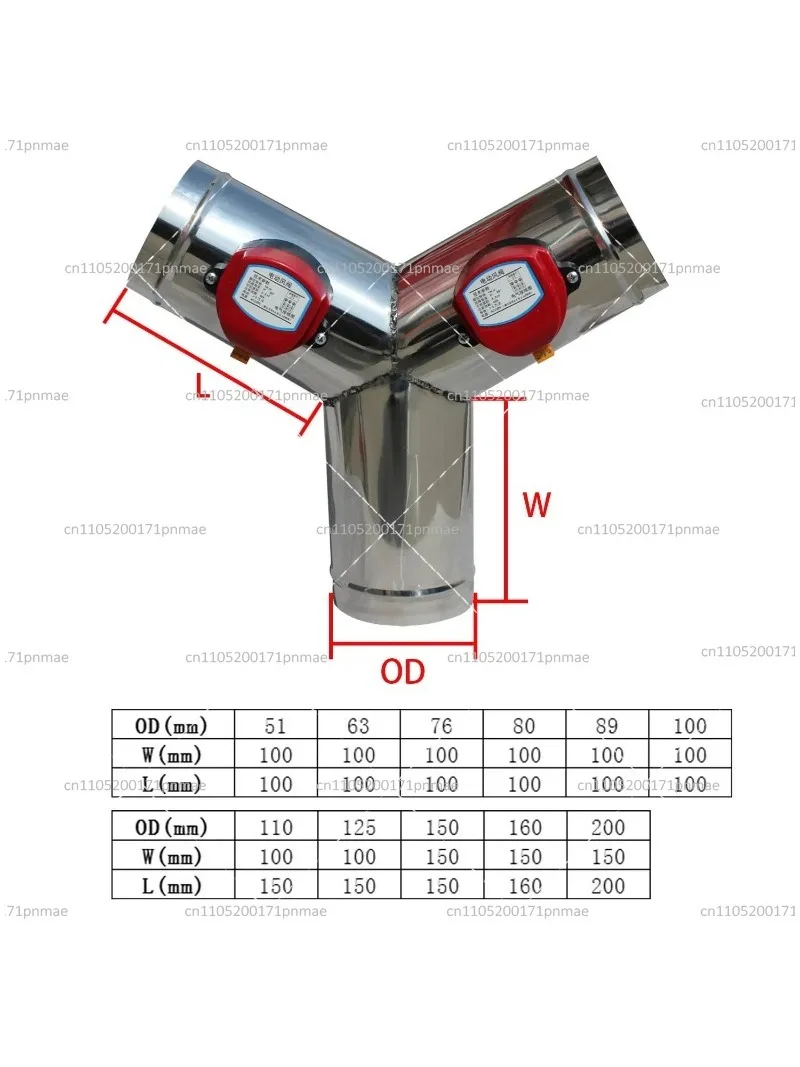 Stainless Steel Motorized Air Duct Valve 220V AC Ventilation Register OD51mm-150mm Y Type
Stainless Steel Motorized Air Duct Valve 220V AC Ventilation Register OD51mm-150mm Y Type