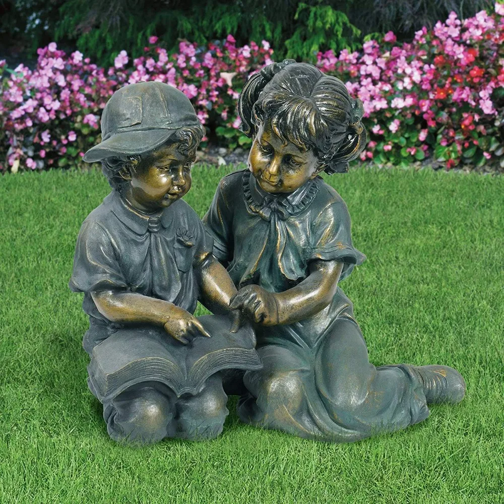 Home Decoration 2-Piece Indoor Outdoor Girl and Boy Reading Statue Set Yard Art Decoration Sculptures & Figurine Crafts Decor
Home Decoration 2-Piece Indoor Outdoor Girl and Boy Reading Statue Set Yard Art Decoration Sculptures & Figurine Crafts Decor