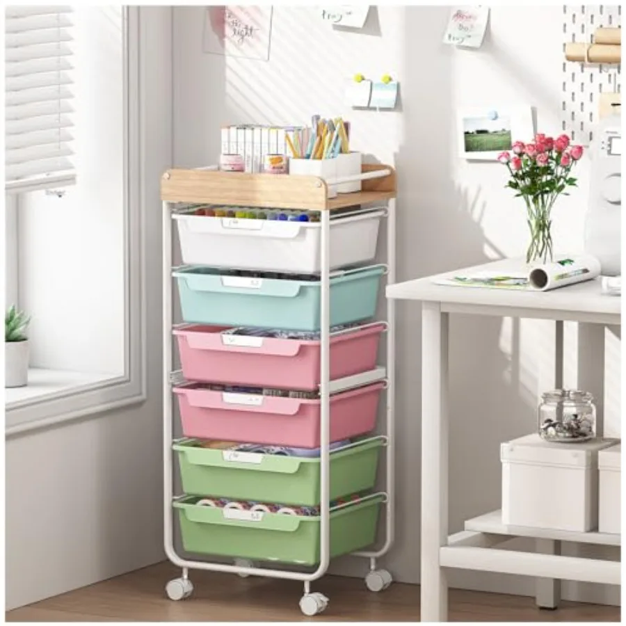 Rolling Cart with 6 DrawersUtility Storage Cart with Drawers Art Craft Organizers and Storage Makeup Organizer with Wooden Tabl
Rolling Cart with 6 DrawersUtility Storage Cart with Drawers Art Craft Organizers and Storage Makeup Organizer with Wooden Tabl