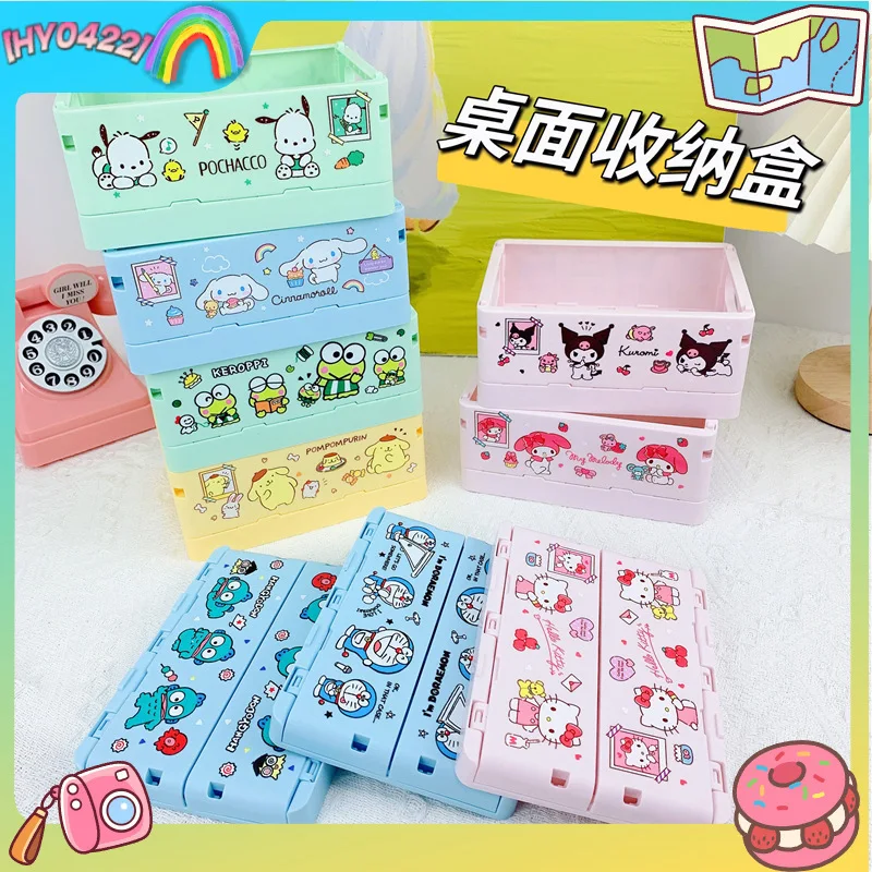 Cartoon Kuromi Cute Japanese Style Foldable Storage Box Small Size Desktop For Women Lipstick Cosmetic Toner Dog Snack Organizer
Cartoon Kuromi Cute Japanese Style Foldable Storage Box Small Size Desktop For Women Lipstick Cosmetic Toner Dog Snack Organizer