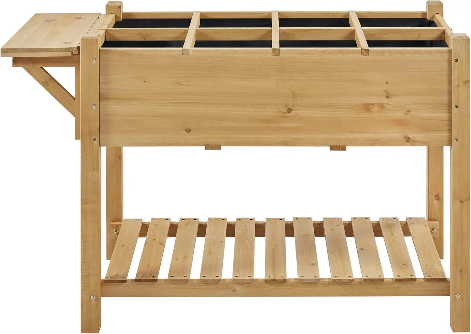49x22x32in Elevated Raised Garden Bed with 8 Grids, Foldable Side Table, Storage Shelf for Herbs/Vegetables/Flowers, Light Brown
49x22x32in Elevated Raised Garden Bed with 8 Grids, Foldable Side Table, Storage Shelf for Herbs/Vegetables/Flowers, Light Brown