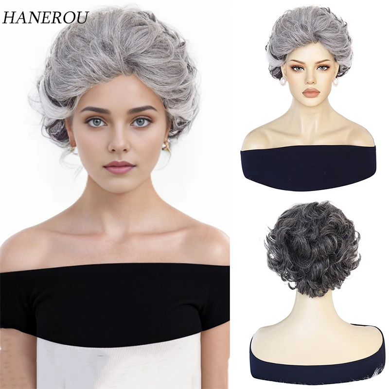 Synthetic Short Curly Gray Black Gradient Wigs for Women Soft Heat Resistant Hair Replacement Full Wigs for Daily Party Use
Synthetic Short Curly Gray Black Gradient Wigs for Women Soft Heat Resistant Hair Replacement Full Wigs for Daily Party Use