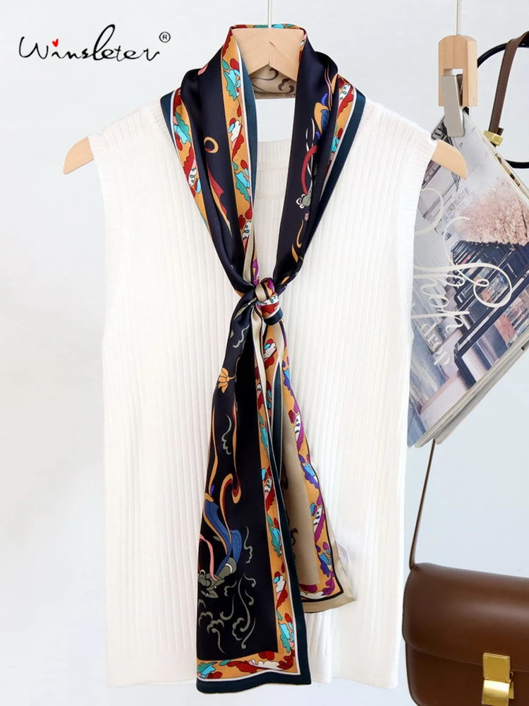 Winsleter-Женский элегантный длинный шарф из 100% натурального шелка, принт 150*16 см, универсальные шарфы с лентами в стиле ретро для подарков маме, зима 2025 года A5N748CC
Winsleter-Женский элегантный длинный шарф из 100% натурального шелка, принт 150*16 см, универсальные шарфы с лентами в стиле ретро для подарков маме, зима 2025 года A5N748CC