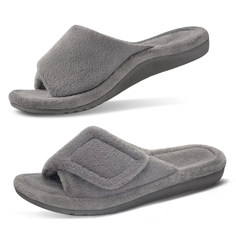 GRITHEIM Women's Orthotic Arch Support Slippers Fuzzy Adjustable Orthopedic Slippers for Plantar Fasciitis Furry Slide for La
GRITHEIM Women's Orthotic Arch Support Slippers Fuzzy Adjustable Orthopedic Slippers for Plantar Fasciitis Furry Slide for La
