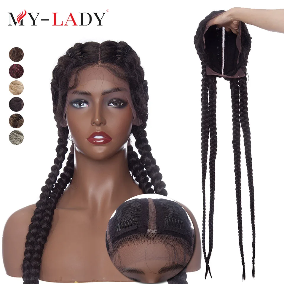 My-Lady 32inch Synthetic Box Braided Lace Front Wigs Glueless Dutch Braid Wigs With Baby Hair Afro Cornrow Wigs For Black Women
My-Lady 32inch Synthetic Box Braided Lace Front Wigs Glueless Dutch Braid Wigs With Baby Hair Afro Cornrow Wigs For Black Women
