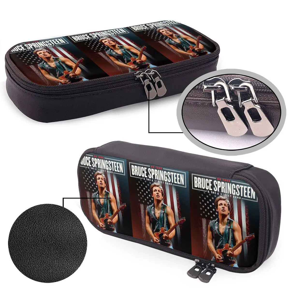 Bruce Springsteen Leather Pencil Case for Boy Girl School Pen Box Pencil Bag Stationery Supplies
Bruce Springsteen Leather Pencil Case for Boy Girl School Pen Box Pencil Bag Stationery Supplies