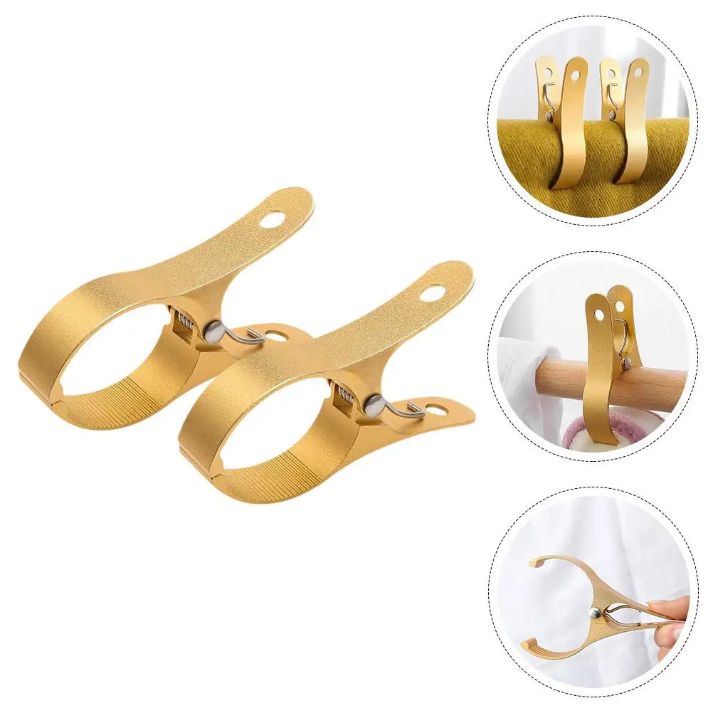 2 Pcs Clothespin Beach Towel Clip Windproof Clips Bottle Holder Clothing Sunbed Aluminum Alloy for Travel
2 Pcs Clothespin Beach Towel Clip Windproof Clips Bottle Holder Clothing Sunbed Aluminum Alloy for Travel