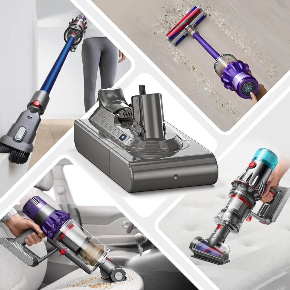 Аккумулятор Aleaivy 25.2V 8000mAh для Dyson V11, замена для беспроводного ручного пылесоса Dyson SV15 Absolute
Аккумулятор Aleaivy 25.2V 8000mAh для Dyson V11, замена для беспроводного ручного пылесоса Dyson SV15 Absolute