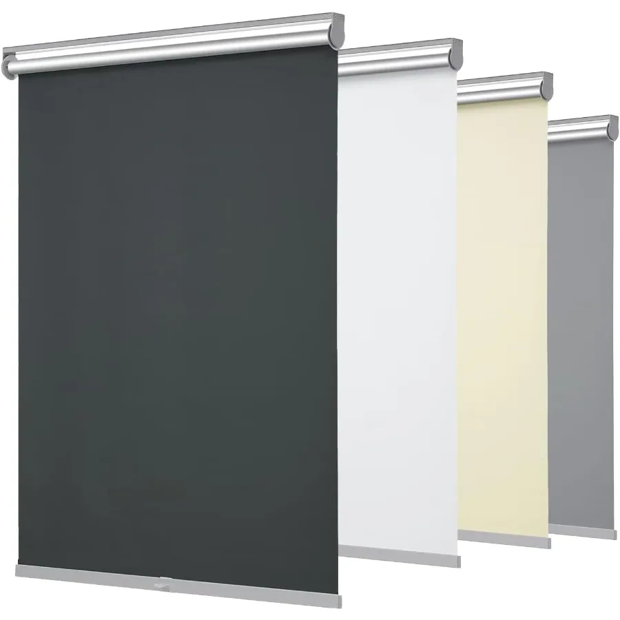 100Blackout Roller Shades for WindowsRoom Darkening Thermal Insulated Pull Down Window Blinds Cordless FreeStop ShadeEasy Insta
100Blackout Roller Shades for WindowsRoom Darkening Thermal Insulated Pull Down Window Blinds Cordless FreeStop ShadeEasy Insta