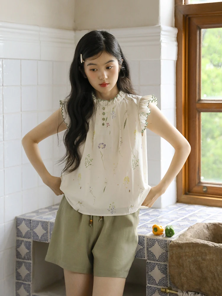 Nesoulum Women's Cotton irt Summer Vintage Loose Full Sve Embroidered Floral Print Casual Busin Office Wear Top
Nesoulum Women's Cotton irt Summer Vintage Loose Full Sve Embroidered Floral Print Casual Busin Office Wear Top