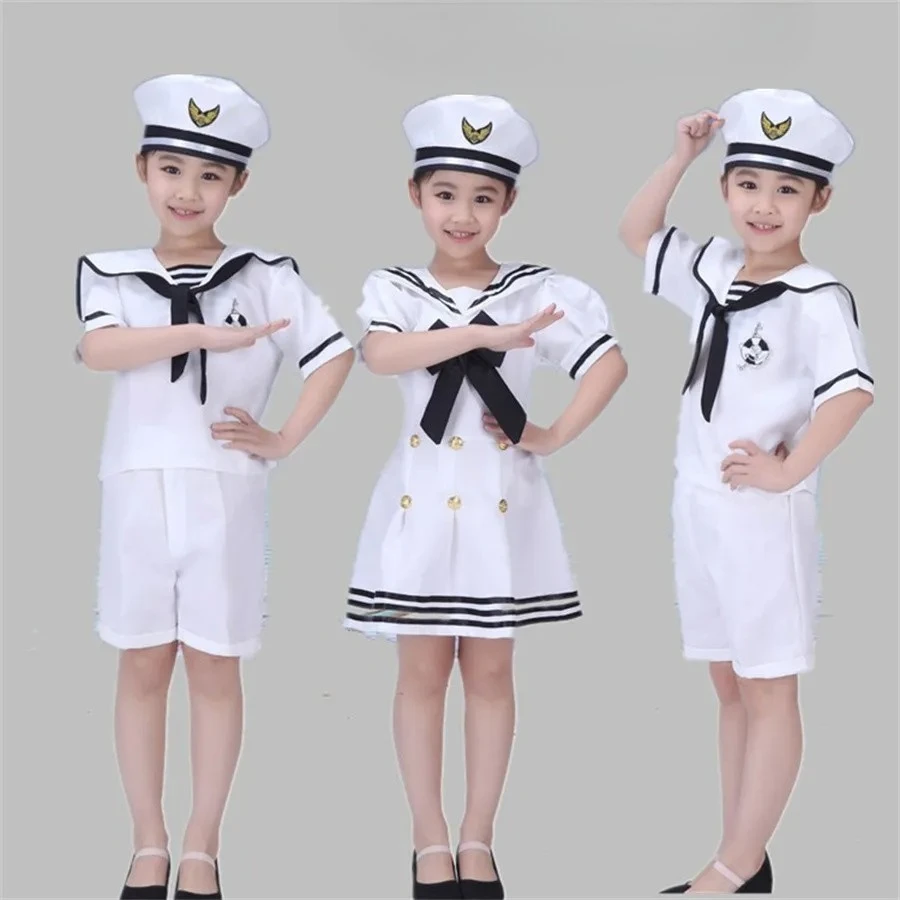 Sailor Uniform Summer Kids Costume Chorus Girl Boy Navy Halloween Cosplay Carnival Party Army Suit Anime School Stage Wear Dance
Sailor Uniform Summer Kids Costume Chorus Girl Boy Navy Halloween Cosplay Carnival Party Army Suit Anime School Stage Wear Dance