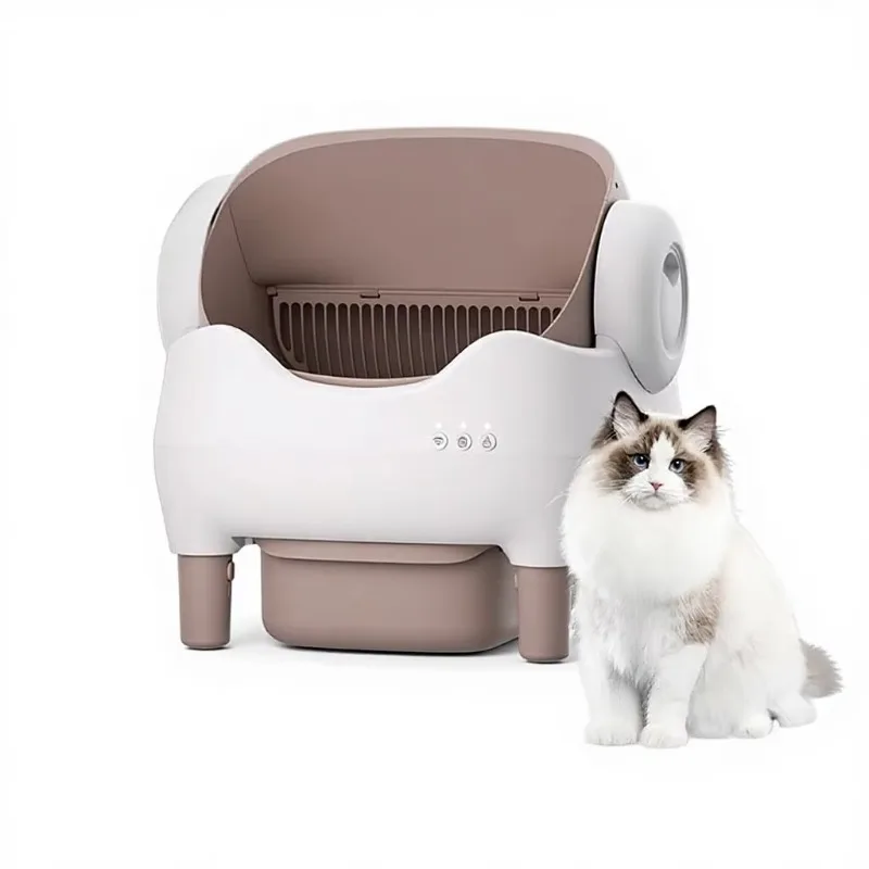 Smart Cat Litter Box Fully Automatic Litter Scooper Open-Style Extra Large Automatic Cleaning Anti-Splash Cat Toilet
Smart Cat Litter Box Fully Automatic Litter Scooper Open-Style Extra Large Automatic Cleaning Anti-Splash Cat Toilet