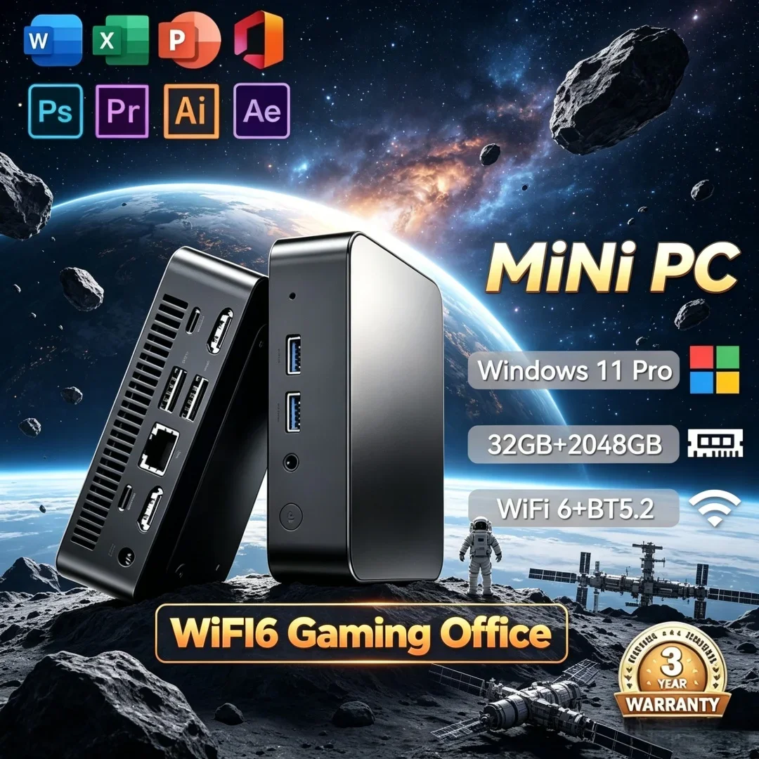 Core I3 6100 Super Fast Win11 Desktop PC 4KHD 16GB 32GB RAM 1TB 2TB SSD WiFi 6 Pocket Gaming Mini PC Home Office
Core I3 6100 Super Fast Win11 Desktop PC 4KHD 16GB 32GB RAM 1TB 2TB SSD WiFi 6 Pocket Gaming Mini PC Home Office