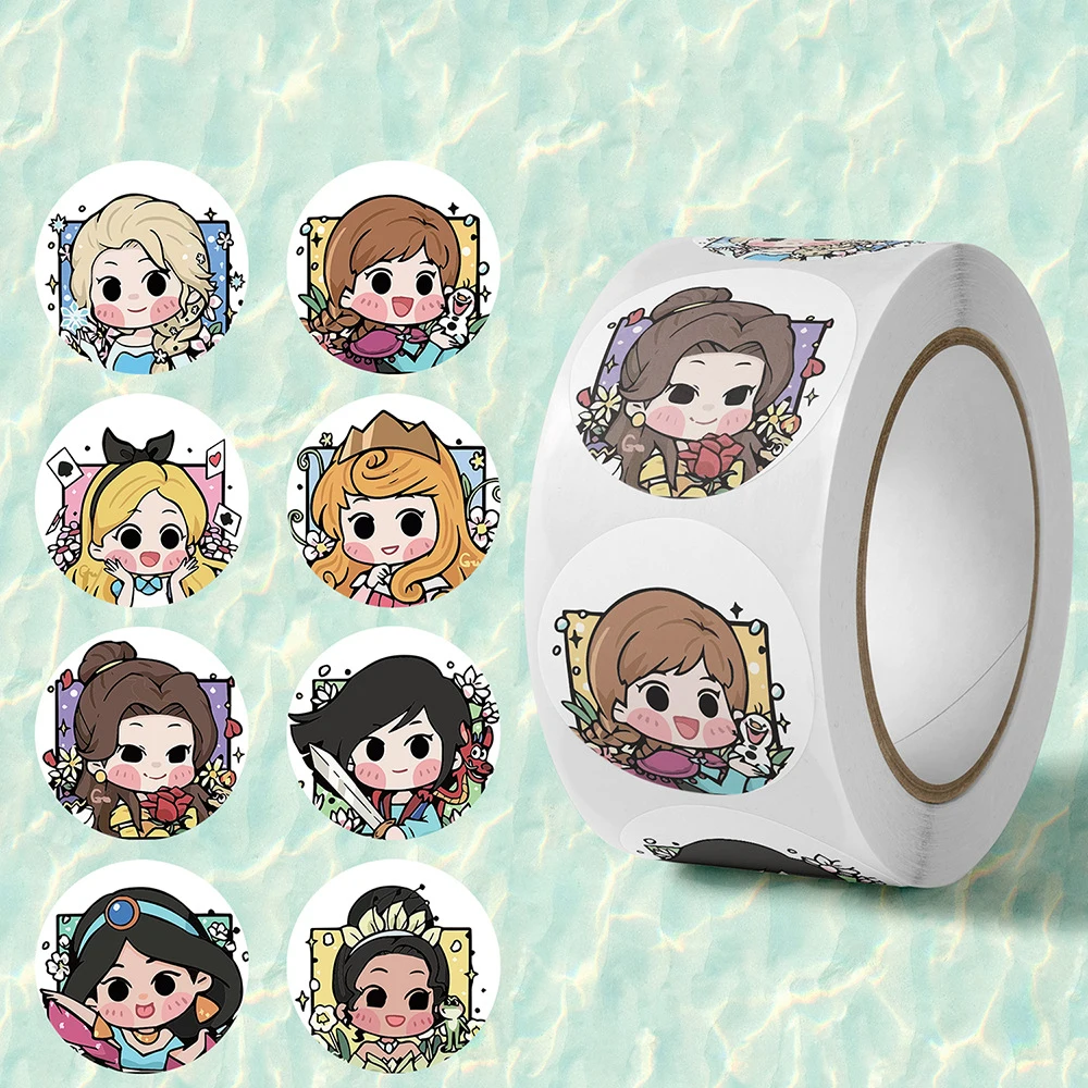 500pcs/roll Kawaii Disney Anime Princess Stickers Cute Girl Cartoon Sticker Kids Toy Laptop Phone Notebook Sealing Decals Decor
500pcs/roll Kawaii Disney Anime Princess Stickers Cute Girl Cartoon Sticker Kids Toy Laptop Phone Notebook Sealing Decals Decor