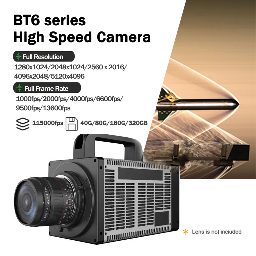 Machine Vision Camera High-Speed Camera BT6-402 Aerospace High-Speed Industry 25000Fps Camera Slow Motion of Sewing Machine
Machine Vision Camera High-Speed Camera BT6-402 Aerospace High-Speed Industry 25000Fps Camera Slow Motion of Sewing Machine