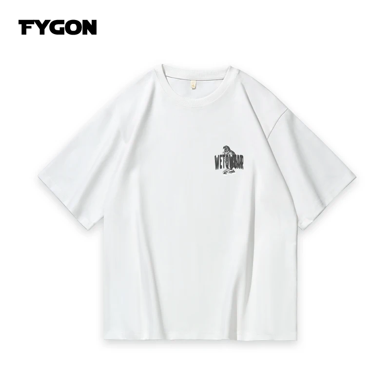 Fygon American street new men's and women's eagle print T-shirt casual all-in-one oversized short-sleeved men
Fygon American street new men's and women's eagle print T-shirt casual all-in-one oversized short-sleeved men
