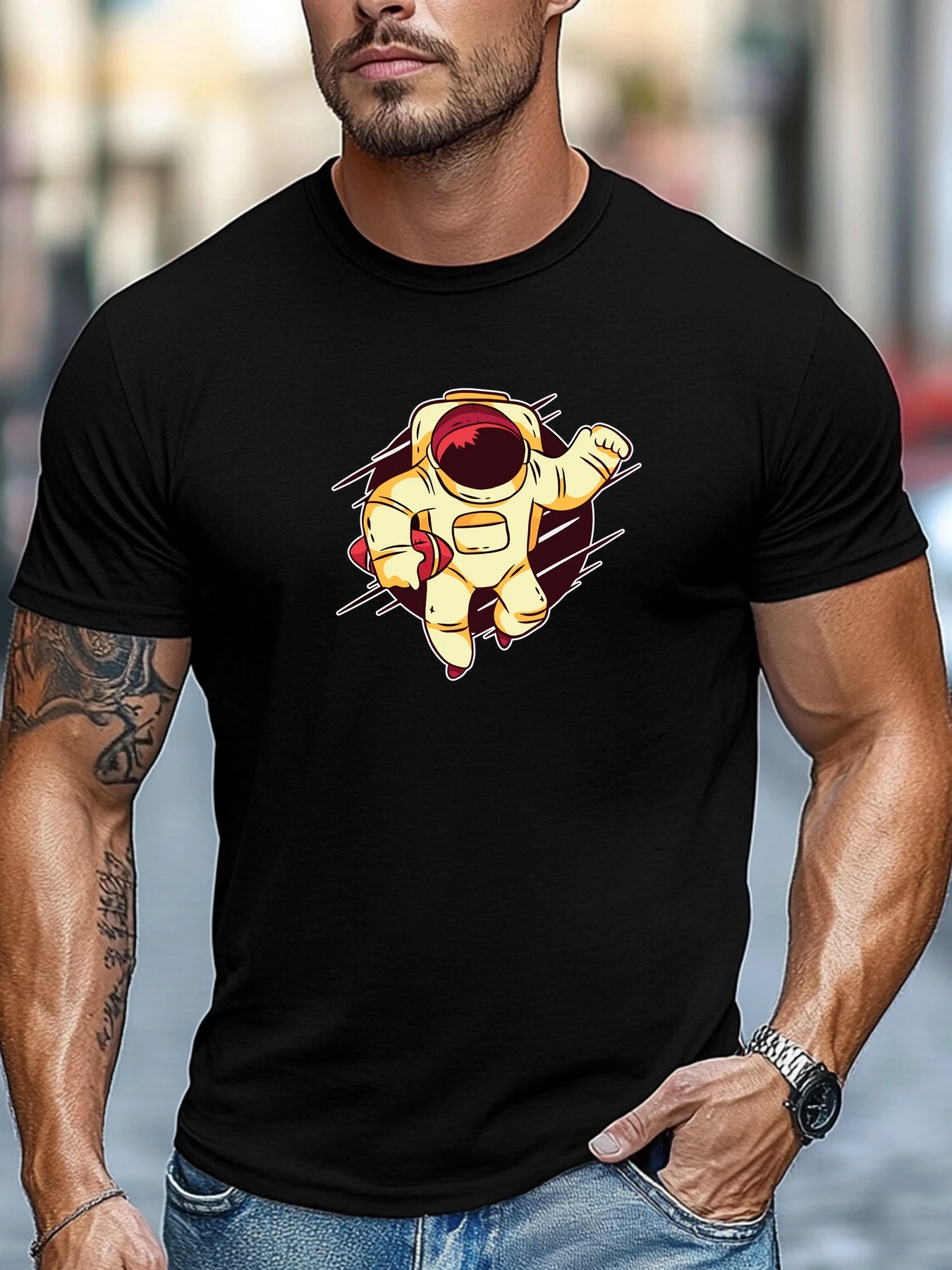Футболка с коротким рукавом Astronaut Graphics Summer Soft Comfort Fit Tee Топы для ежедневного ношения
Футболка с коротким рукавом Astronaut Graphics Summer Soft Comfort Fit Tee Топы для ежедневного ношения
