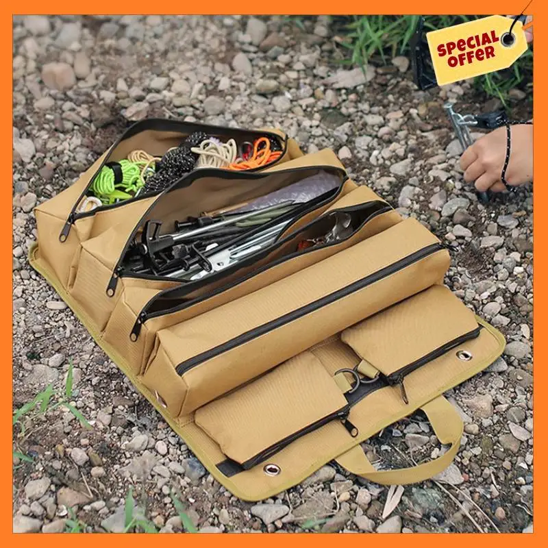 1 PCS Camping Storage Bag Khaki 600D Polyester Multifunctional Outdoor Roll Up Tent Peg Carrier Pack Storage Bag
1 PCS Camping Storage Bag Khaki 600D Polyester Multifunctional Outdoor Roll Up Tent Peg Carrier Pack Storage Bag