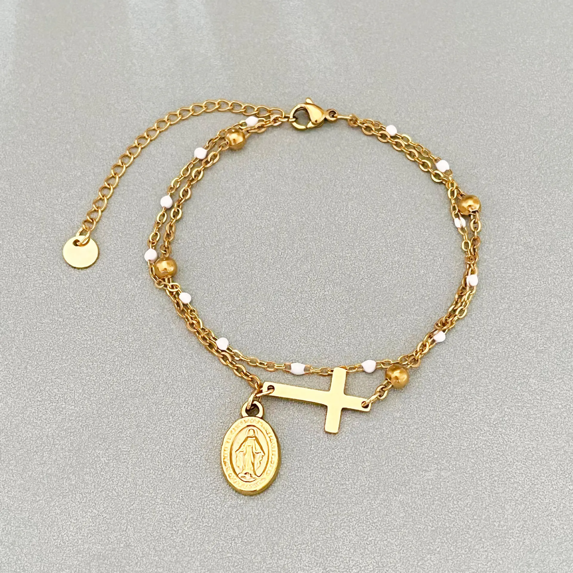 bracelet for pendant Cross Pendant Bracelet For Women Man Gold Color Pulseira Feminina Lover's Engagement Jewelry Gift
bracelet for pendant Cross Pendant Bracelet For Women Man Gold Color Pulseira Feminina Lover's Engagement Jewelry Gift